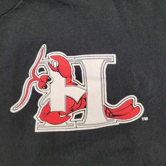 Vintage 1993 Hickory Crawdads Shirt M/L 21x26 Majestic USA - Picture 13 of 15